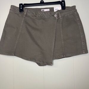 SO Khaki Green Skort